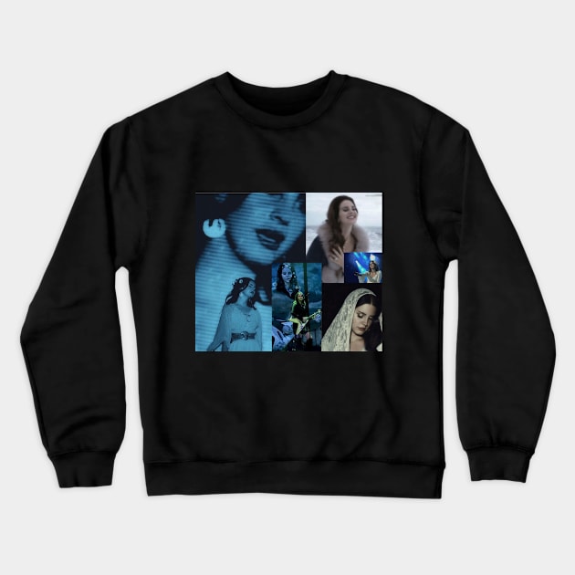 Lana Del Rey Collage Crewneck Sweatshirt by jmcd